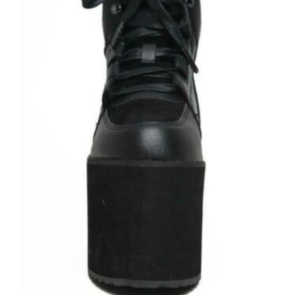 YRU Qozmo Hi 2 Black Adult Womens Platform Shoe - Picture 5 of 8